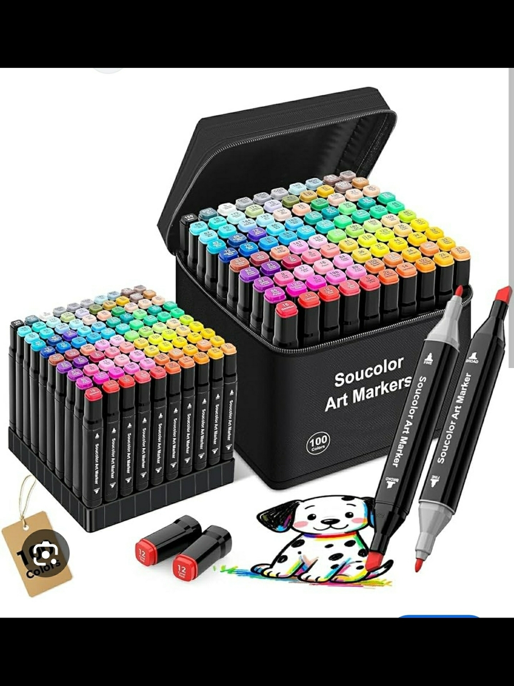 Art Markers 100-Piece - Multicolor